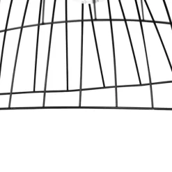 Design-Hängeleuchte schwarz mit doppeltem Schirm 66 cm - Pua