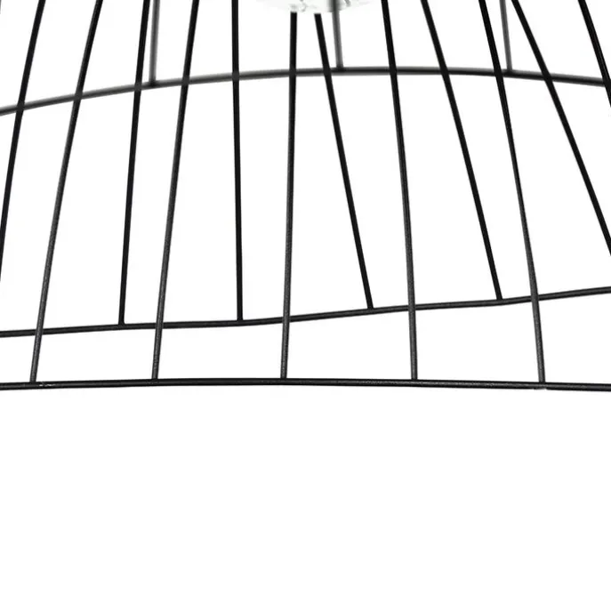 Design-Hängeleuchte schwarz mit doppeltem Schirm 66 cm - Pua