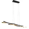 Design-Hängeleuchte Schwarz mit Gold inkl. LED Dimmbar - Blaze