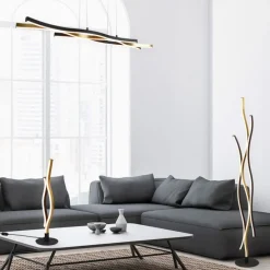 Design-Hängeleuchte Schwarz mit Gold inkl. LED Dimmbar - Blaze