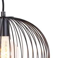 Design-Hängeleuchte Schwarz Draht - Wire Dough