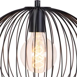 Design-Hängeleuchte Schwarz Draht - Wire Dough