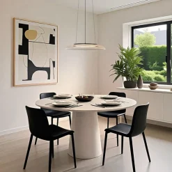 Design-Hängeleuchte schwarz und transparent, 3-Stufen-Dimmbar - Scacrylic