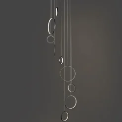 Design-Hängeleuchte schwarz 9-flammig inkl. LED 3-Stufen-Dimmbar - Vide Anella