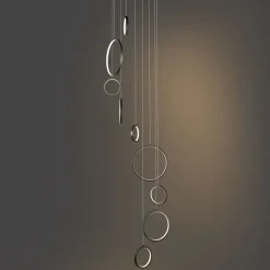 Design-Hängeleuchte schwarz 9-flammig inkl. LED 3-Stufen-Dimmbar - Vide Anella