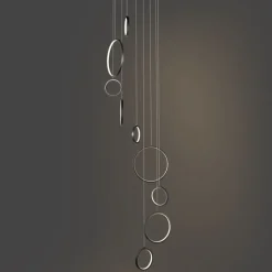 Design-Hängeleuchte schwarz 9-flammig inkl. LED 3-Stufen-Dimmbar - Vide Anella