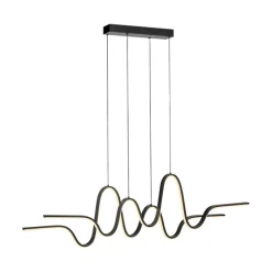 Design-Hängeleuchte schwarz inkl. dimmbarer LED Easylift - Altitude