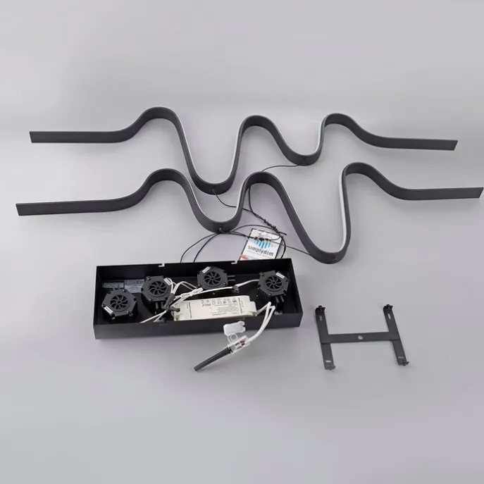 Design-Hängeleuchte schwarz inkl. dimmbarer LED Easylift - Altitude