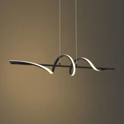 Design-Hängeleuchte schwarz 110 cm inkl. LED 3-Stufen-Dimmbar - Wokkel