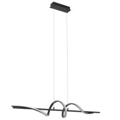 Design-Hängeleuchte schwarz 110 cm inkl. LED 3-Stufen-Dimmbar - Wokkel