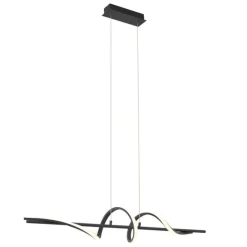 Design-Hängeleuchte schwarz 110 cm inkl. LED 3-Stufen-Dimmbar - Wokkel