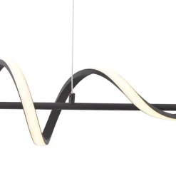 Design-Hängeleuchte schwarz 110 cm inkl. LED 3-Stufen-Dimmbar - Wokkel