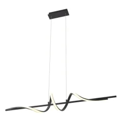 Design-Hängeleuchte schwarz 110 cm inkl. LED 3-Stufen-Dimmbar - Wokkel