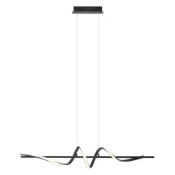 Design-Hängeleuchte schwarz 110 cm inkl. LED 3-Stufen-Dimmbar - Wokkel
