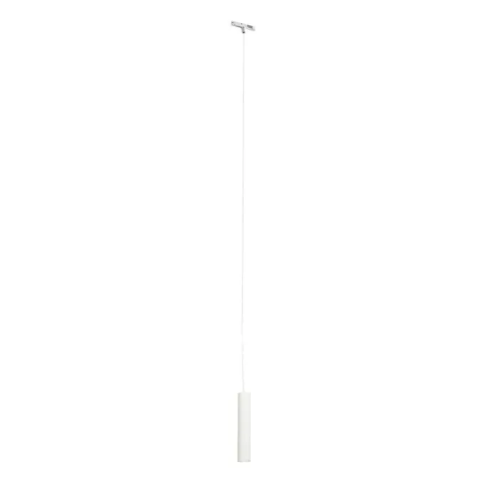 Design-Hängeleuchte Weiß inkl. Schienenadapter 1-phasig - Slimline Tuba Small
