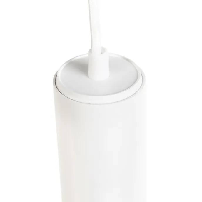 Design-Hängeleuchte Weiß inkl. Schienenadapter 1-phasig - Slimline Tuba Small