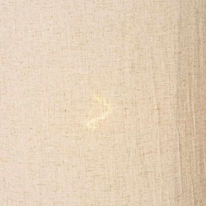 Design-Hängeleuchte weiß mit beigefarbenem Schirm - Rich