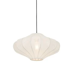 Design-Hängeleuchte Weiße Seide 50 cm - Plu