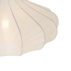 Design-Hängeleuchte Weiße Seide 50 cm - Plu