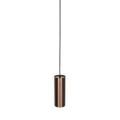 Design-Pendelleuchte Dunkelbronze inkl. Schienenadapter 3-Phasen - 3-Phasen Tubo