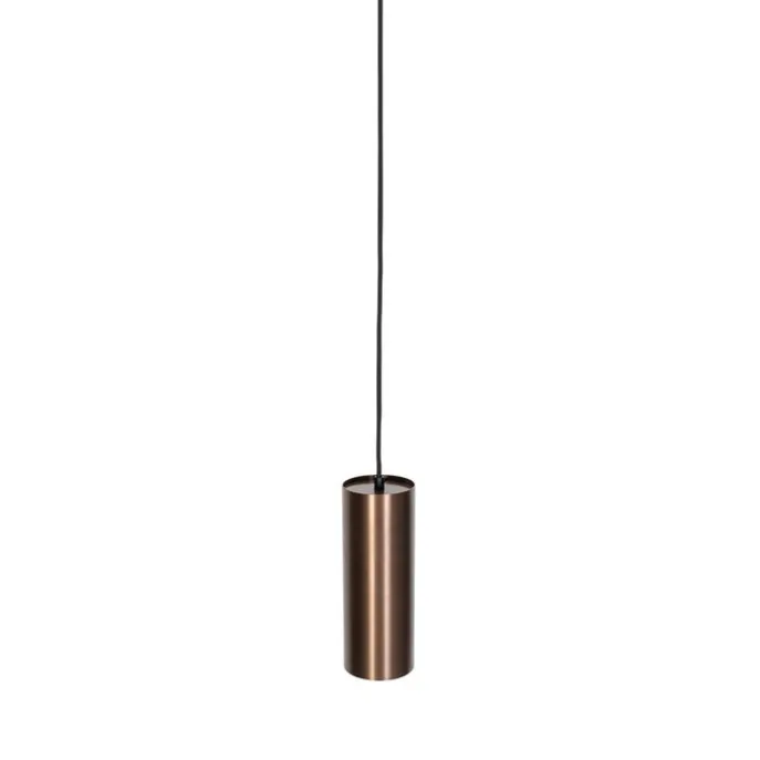 Design-Pendelleuchte Dunkelbronze inkl. Schienenadapter 3-Phasen - 3-Phasen Tubo