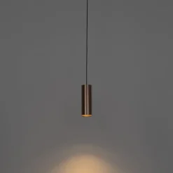 Design-Pendelleuchte Dunkelbronze inkl. Schienenadapter 3-Phasen - 3-Phasen Tubo