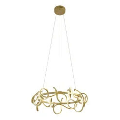Design-Pendelleuchte Gold Rund 3-Stufen-Dimmbar - Krisscross