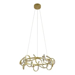 Design-Pendelleuchte Gold Rund 3-Stufen-Dimmbar - Krisscross