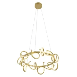 Design-Pendelleuchte Gold Rund 3-Stufen-Dimmbar - Krisscross