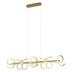 Design-Pendelleuchte Gold Rechteckig 3-Stufen-Dimmbar - Krisscross