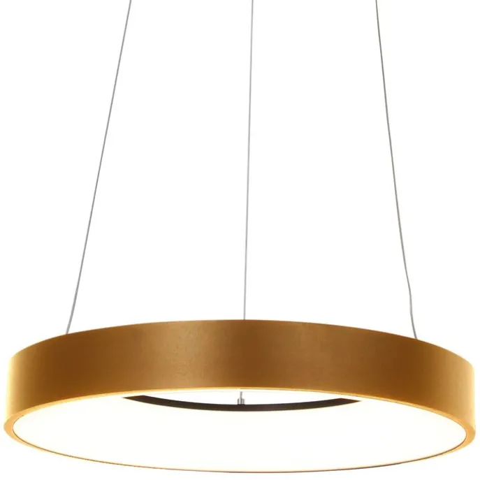 Design-Pendelleuchte Gold inkl. dimmbarer LED - Ringlede