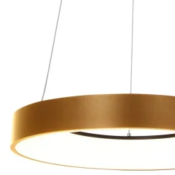 Design-Pendelleuchte Gold inkl. dimmbarer LED - Ringlede