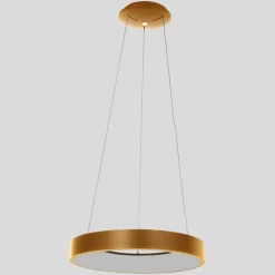 Design-Pendelleuchte Gold inkl. dimmbarer LED - Ringlede