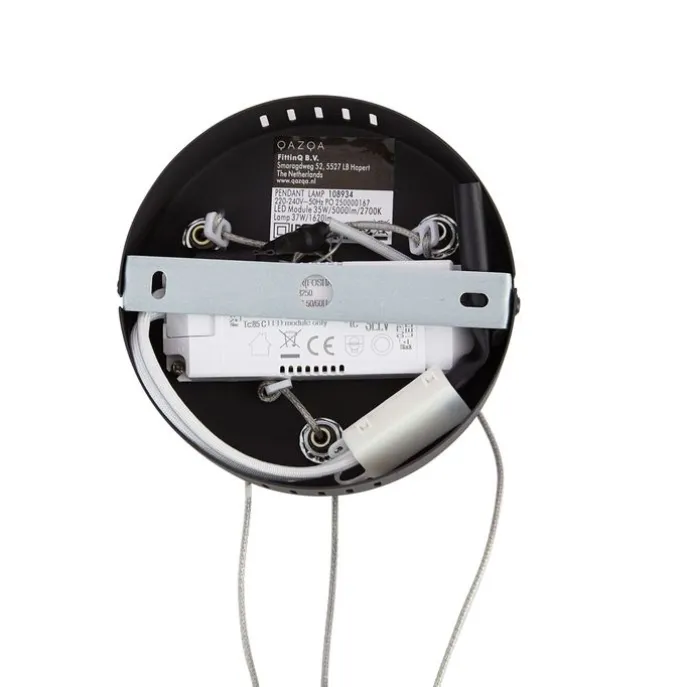 Design-Pendelleuchte schwarz rund, 3-Stufen-Dimmbar - Krisscross