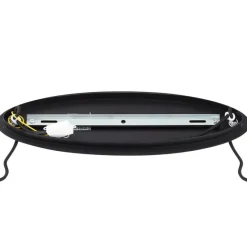 Design-Pendelleuchte schwarz mit Rauchglas oval 5-flammig - Mochan