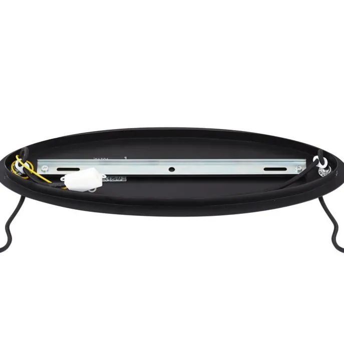 Design-Pendelleuchte schwarz mit Rauchglas oval 5-flammig - Mochan