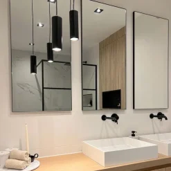 Design-Pendelleuchte schwarz GU10 50mm - Tubo