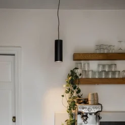 Design-Pendelleuchte schwarz GU10 50mm - Tubo