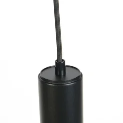 Design-Pendelleuchte Schwarz inkl. Schienenadapter 1-phasig - Slimline Tuba Small