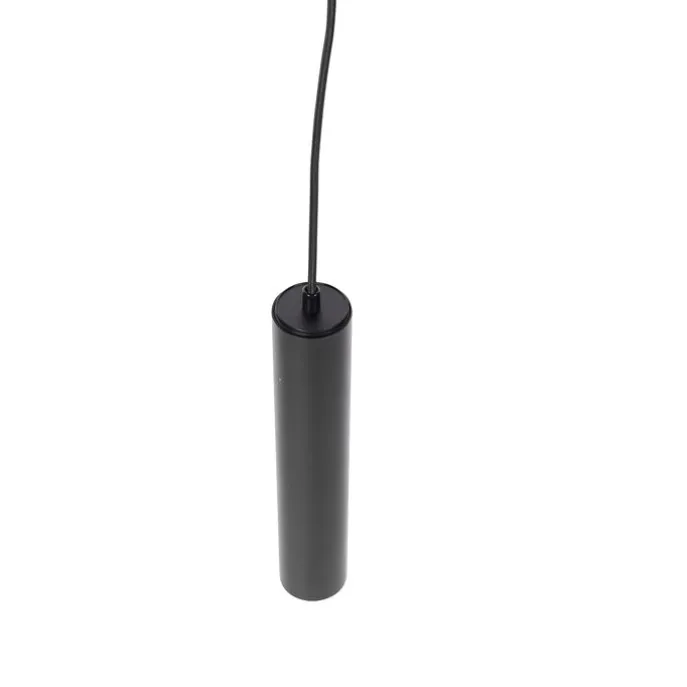 Design-Pendelleuchte Schwarz inkl. Schienenadapter 1-phasig - Slimline Tuba Small