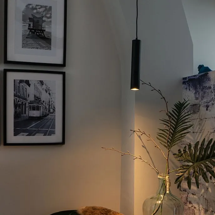 Design-Pendelleuchte schwarz GU10 50mm - Tuba Small
