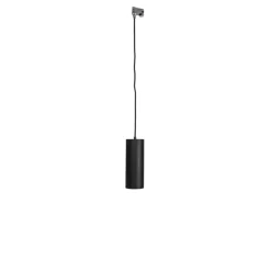 Design-Pendelleuchte Schwarz inkl. Schienenadapter 3-Phasen - 3-Phasen Tubo