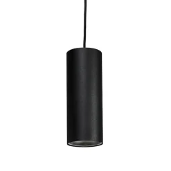 Design-Pendelleuchte Schwarz inkl. Schienenadapter 3-Phasen - 3-Phasen Tubo