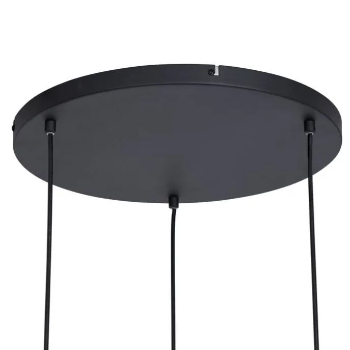Design-Pendelleuchte schwarz rund 3-flammig - Indu