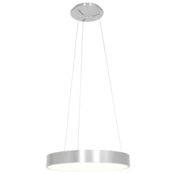 Design-Pendelleuchte Silber inkl. dimmbarer LED - Ringlede