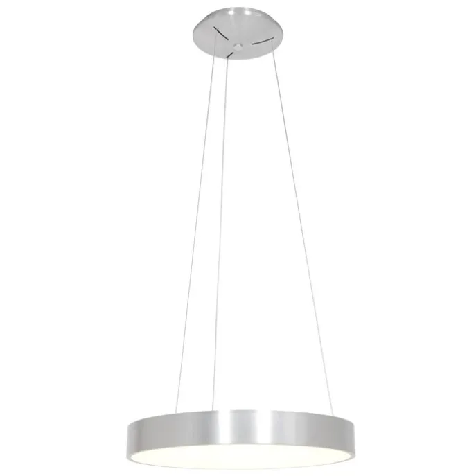 Design-Pendelleuchte Silber inkl. dimmbarer LED - Ringlede