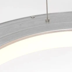 Design-Pendelleuchte Silber inkl. dimmbarer LED - Ringlede