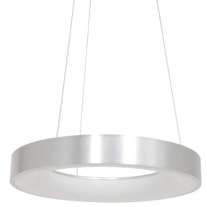 Design-Pendelleuchte Silber inkl. dimmbarer LED - Ringlede