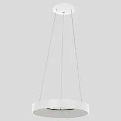 Design-Pendelleuchte weiß inklusive dimmbarer LED - Ringlede