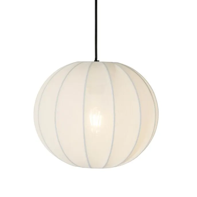 Design-Pendelleuchte weiß Seide 30 cm 3-Licht - Plu